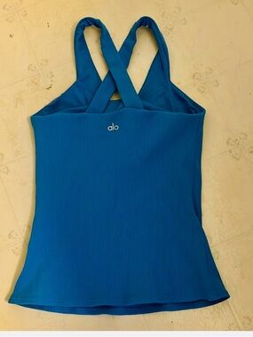 ALO Yoga Blue Tank Top